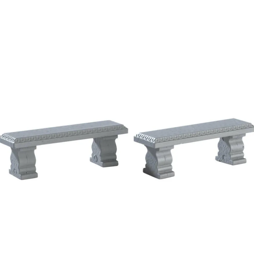 Lemax Plaza Bench Accessory Set of 2 #74236