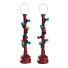 Lemax Red Globe Street Lamp Lighted Accessory Set of 2 #74229