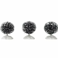 Lemax Round Bristle Tree Mini Set of 3 #14006