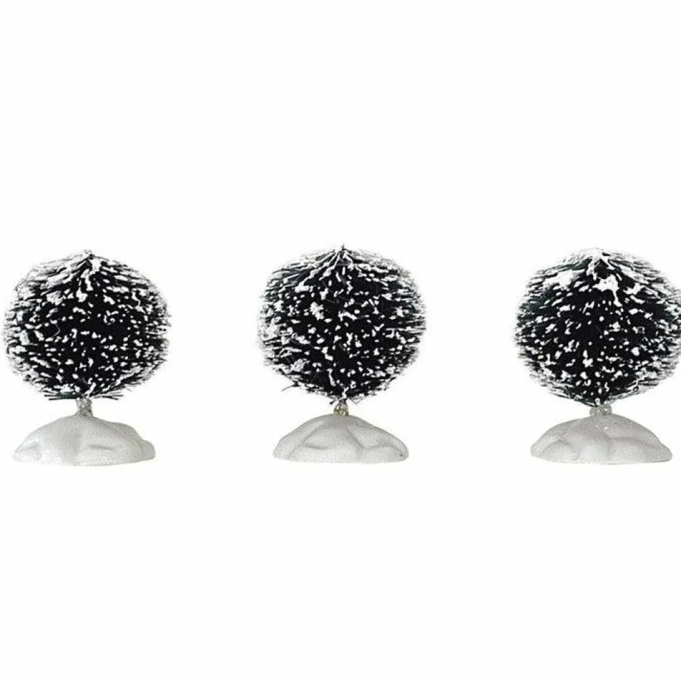 Lemax Round Bristle Tree Mini Set of 3 #14006