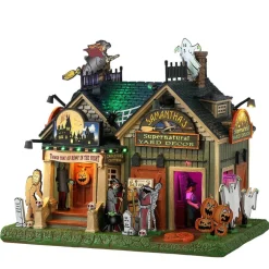 Lemax Samantha's Supernatural Yard Decor Lighted Building Battery Operated 4.5V #35005