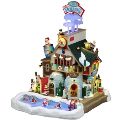Lemax Santa's Wonderland Village Santa's Hot Springs Oasis Sauna Building