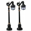 Lemax Skeleton Deco Lamp Lighted Accessory Set of 2 Battery Operated #24987