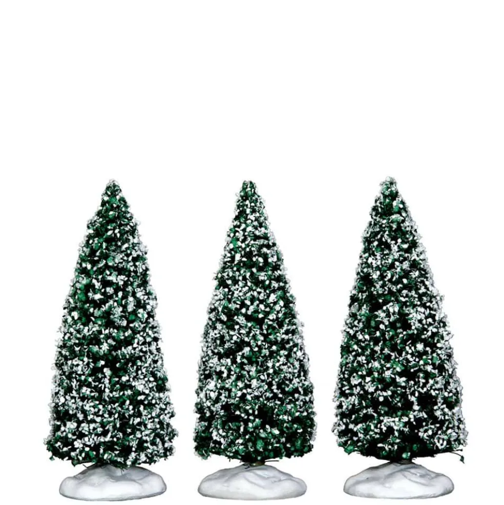 Lemax® Small Snowy Juniper Trees Set, 3ct.
