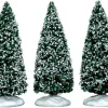 Lemax Snowy Juniper Tree - Small - Set Of 3