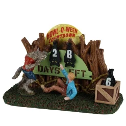 Lemax Spooky Town Halloween Village Accessory Howl-O-Ween Countdown
