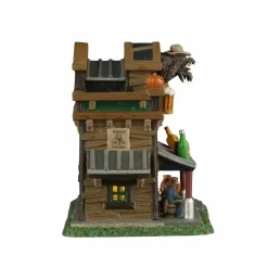 Lemax Spooky Town Halloween Village Silver Slug Saloon Werewolf Building