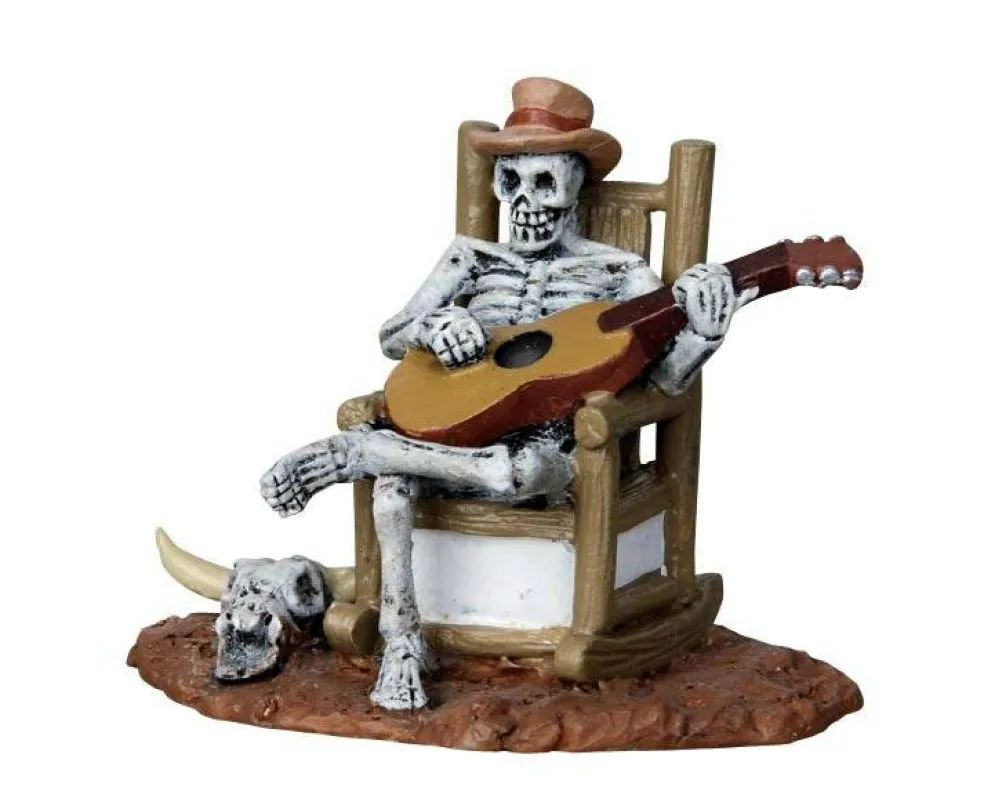 Lemax Spooky Town Rocking Chair Skeleton Figurine #22003