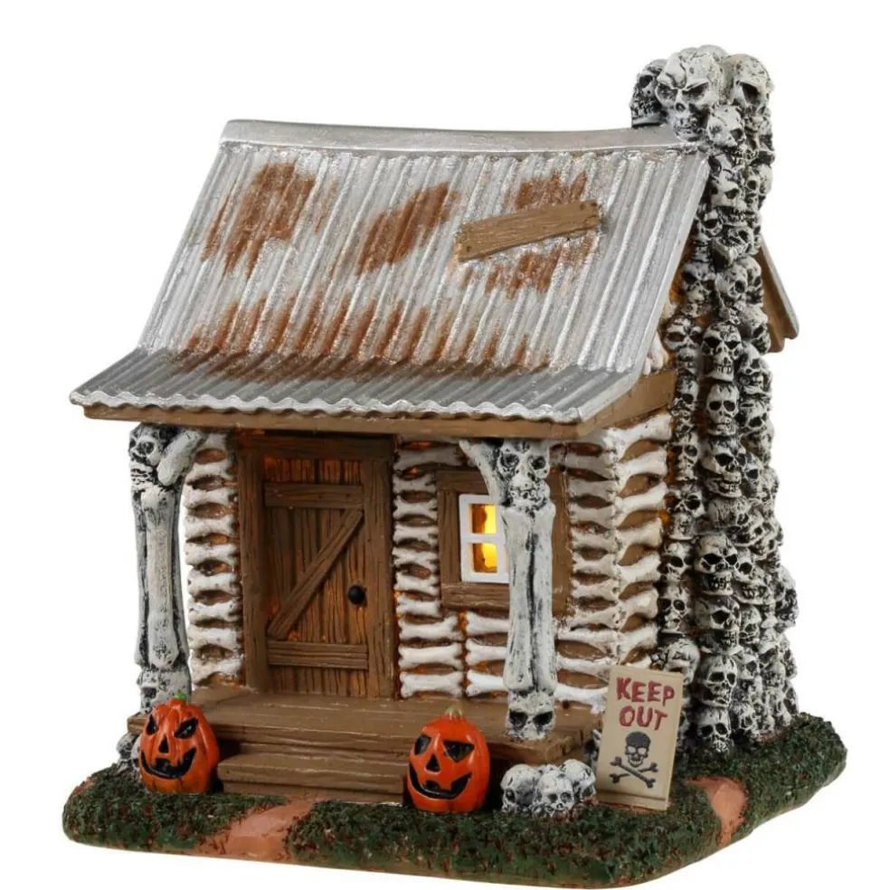 Lemax Spooky Town Skeleton Cottage Halloween Building