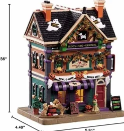 Lemax Spooky Town Village: Best Buds Dog Supply Store