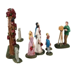 Lemax Spooky Town Zombie Wedding Party Table Accent Set of 9 #23587