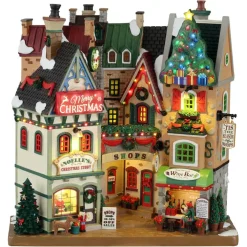 Lemax Tis the Season Shops Facade Battery Operated Lighted Building #15804
