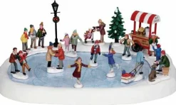 Lemax Village Skating Pond With Sound