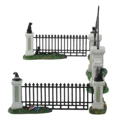 Lemax Witch Gate Spooky Town Village Accessory Set of 5 #14857