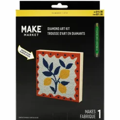 5.75" Lemon Tile Diamond Art Kit by Make Market®