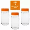Le Parfait - Clear - Glass Versatile Preserving Jars for Storage and Décor - 3 Piece