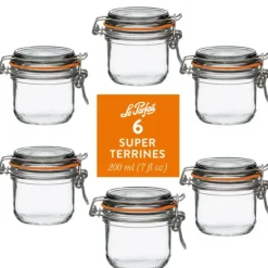 Le Parfait - Clear - Versatile Glass Classic Super Terrines - 4 Piece
