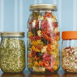 Le Parfait - Clear - Versatile Glass Jars for Preserving, Storage and Canning - 4 Piece
