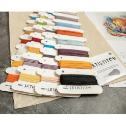 LetiStitch Autumn with a Rabbit Counted Cross Stitch Kit