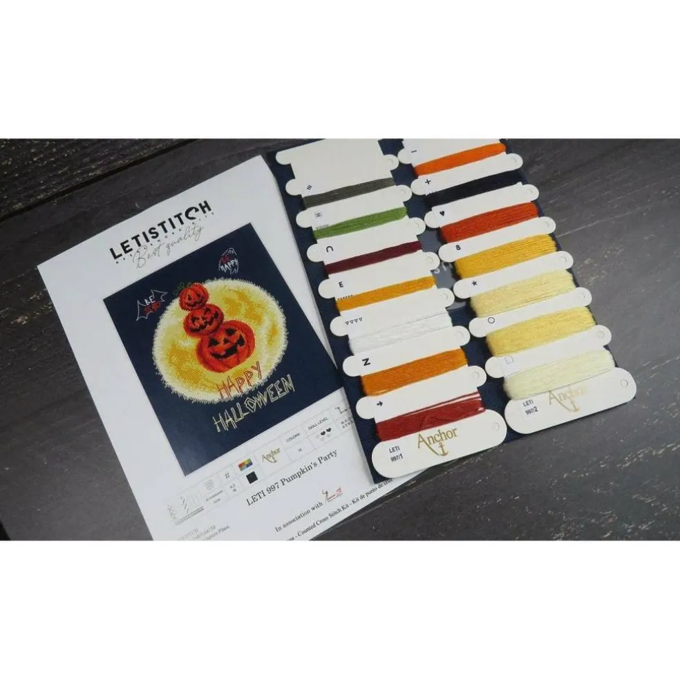 Letistitch Pumpkin's Party Counted Cross Stitch Kit
