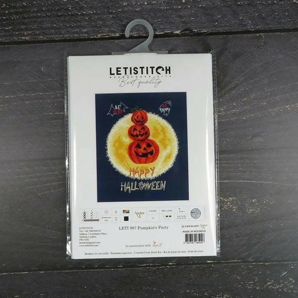 Letistitch Pumpkin's Party Counted Cross Stitch Kit