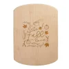 Let's Fall in Love 11" x 8" Maple Oval Cutting Board