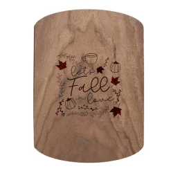 Let's Fall in Love 11" x 8" Walnut Oval Cutting Board