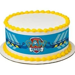 Licensed Paw Patrol Birthday - Designer Strips - Edible Cake Side Toppers - D7442