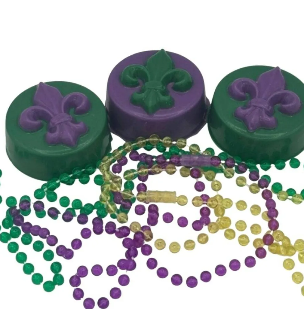 Life Of The Party Mardi Gras Fleur De Lis Cookie Mold 6 Cavity