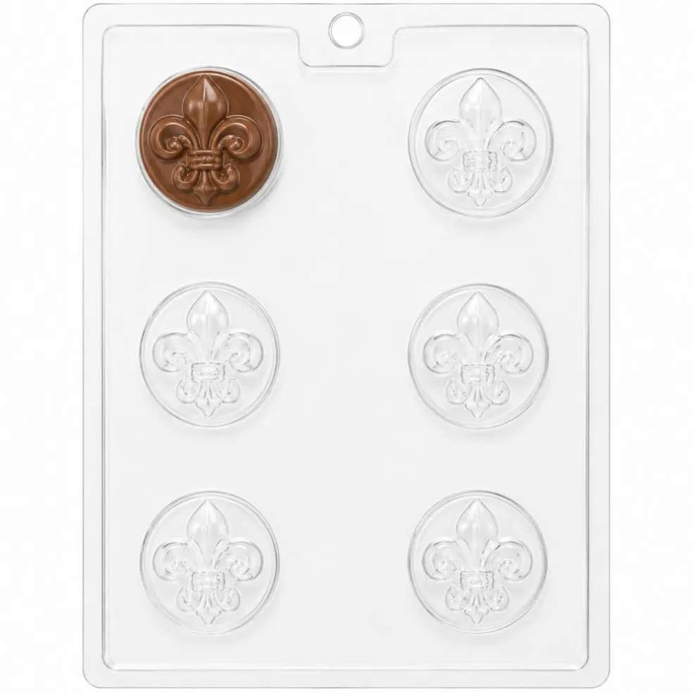 Life Of The Party Mardi Gras Fleur De Lis Cookie Mold 6 Cavity