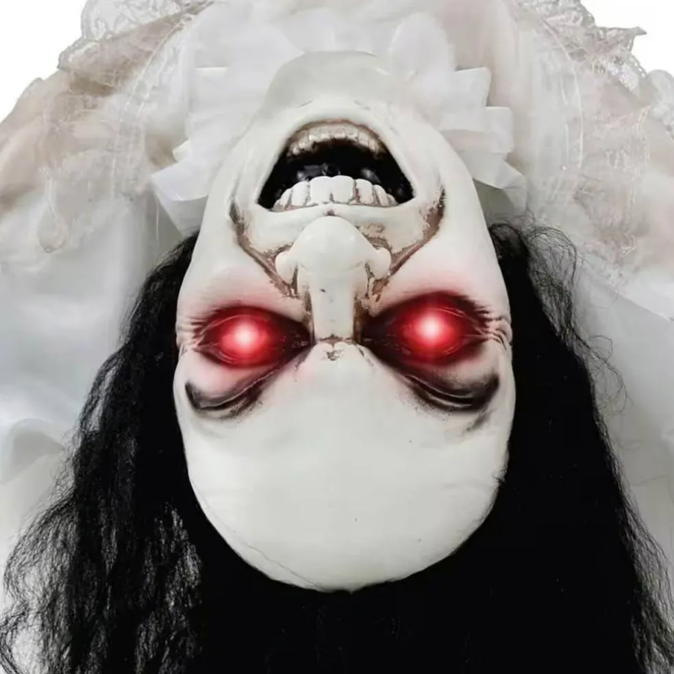 35" Lifesize Animatronic Possessed Woman Halloween Decoration