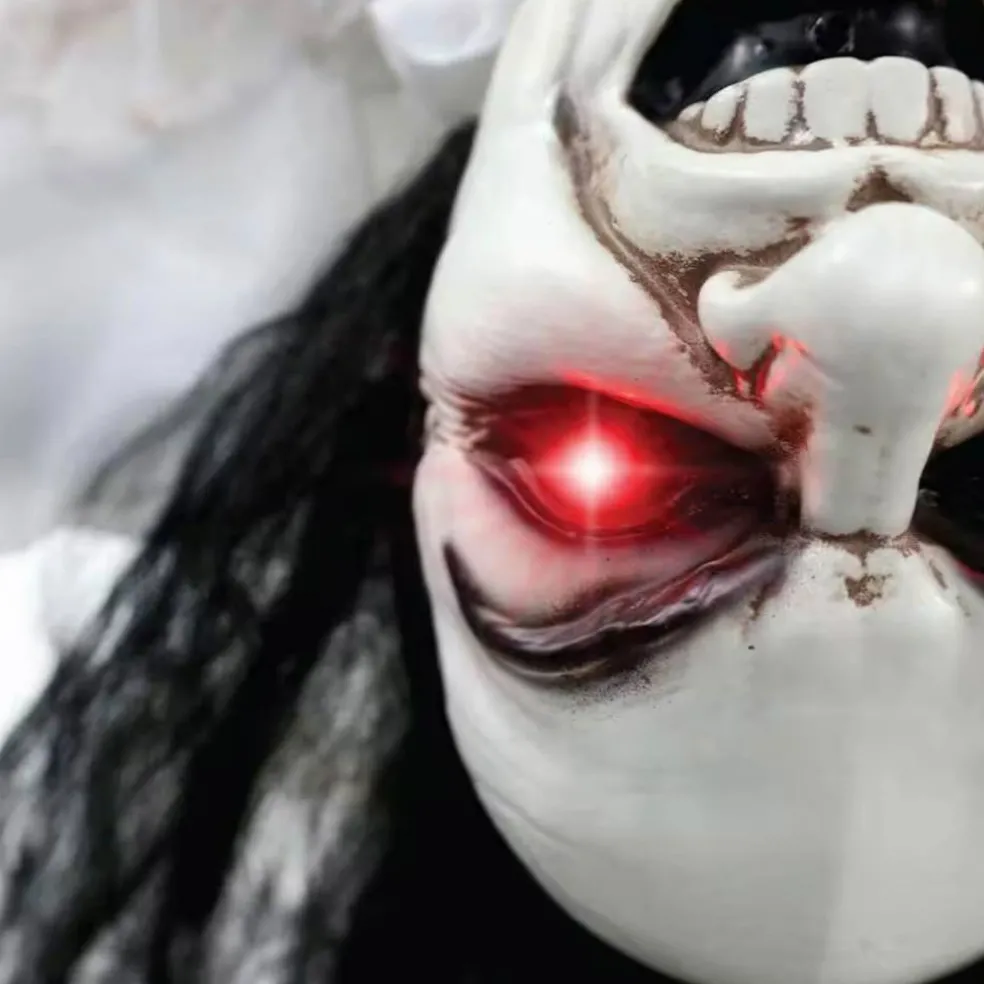 35" Lifesize Animatronic Possessed Woman Halloween Decoration