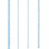 Light Blue Faceted Glass Rondelle Beads by Bead Landing™
