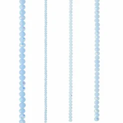 Light Blue Faceted Glass Rondelle Beads by Bead Landing™