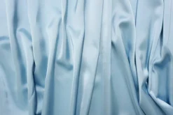 Light Blue Poly-Rayon Glossy Solid Satin Woven Fabric By the Yard