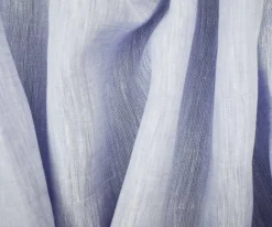 Light Blue-White Spence Bryson Texture Slub Irish Linen Woven Fabric By the Yard