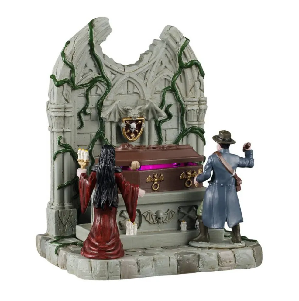 Lighted Coffin - Lemax Spooky Town