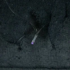 Lighted Raggedy Halloween Valance- 5.75' - Purple LED Lights