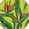 6.75" Light Green Leaves Ceramic Plate by Ashland®