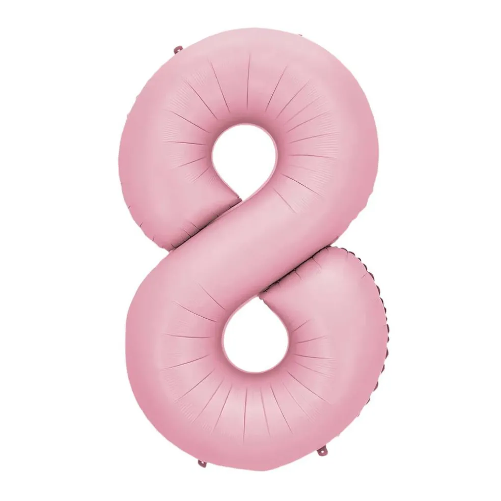 34" Light Pink Number Foil Balloon