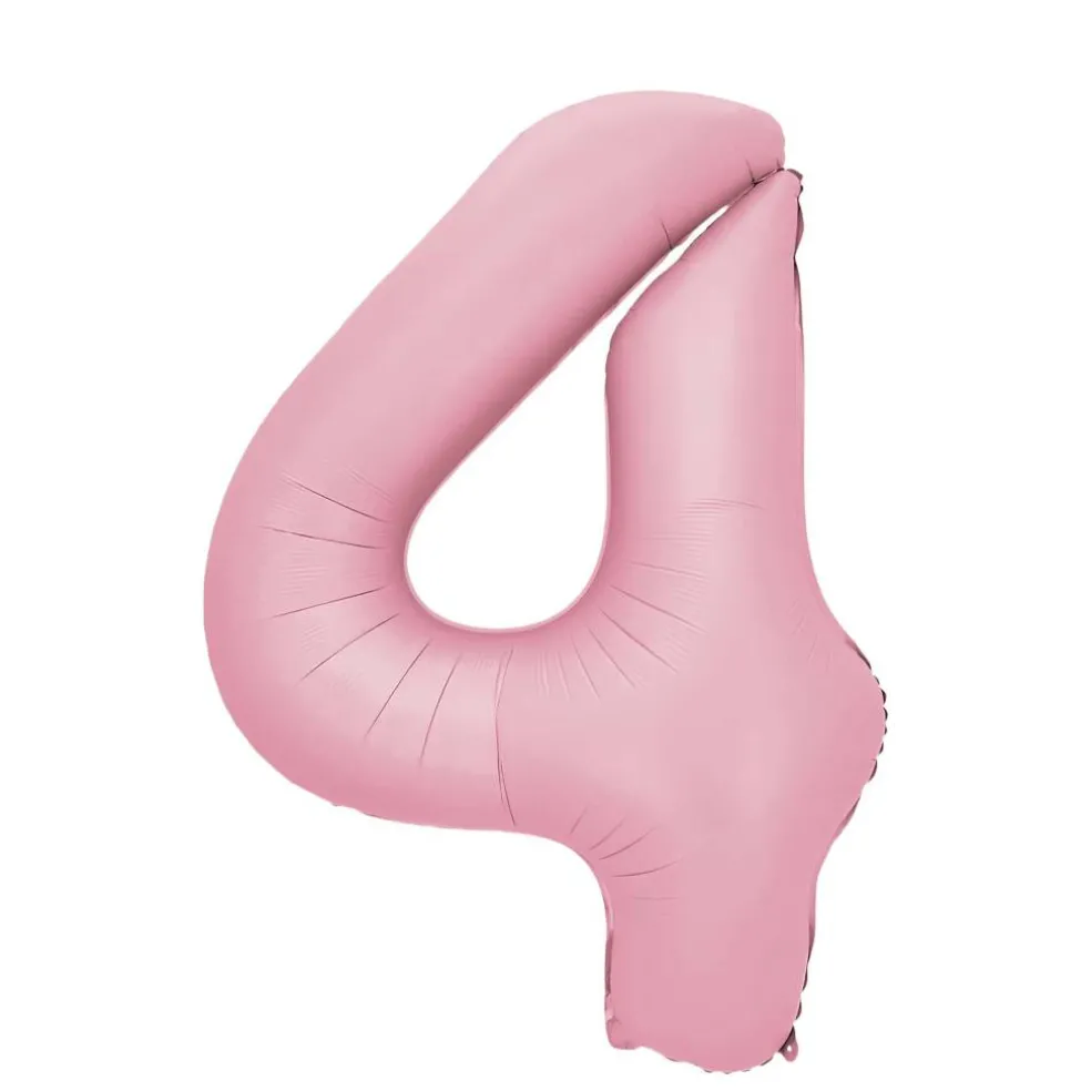 34" Light Pink Number Foil Balloon