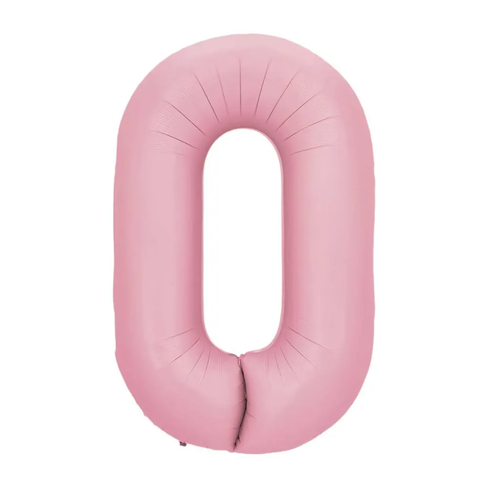 34" Light Pink Number Foil Balloon