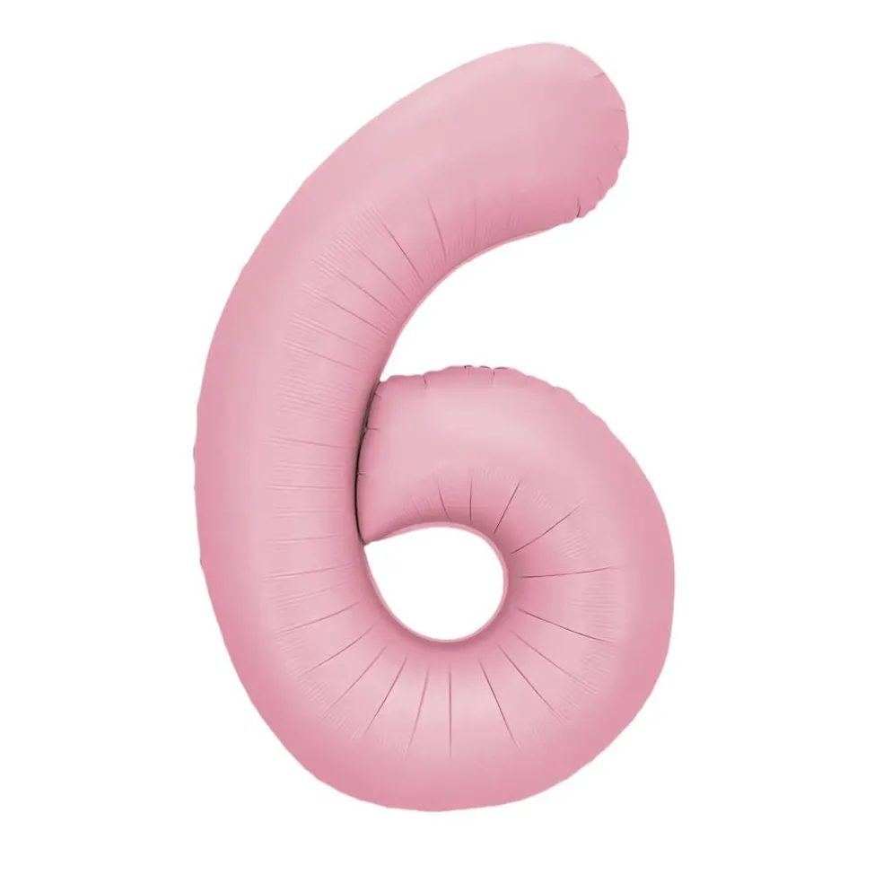 34" Light Pink Number Foil Balloon