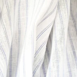 Light Purple-White Spence Bryson Striped Irish Linen Woven Fabric By the Yard