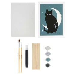 Light Up Black Cat Paint-by-Number Acrylic Surface Kit by Artist's Loft®