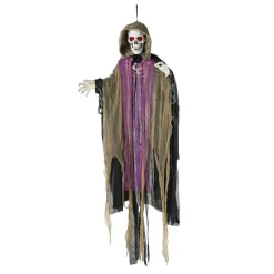 Light Up Hanging Skeletal Reaper 6 Ft Halloween Decoration