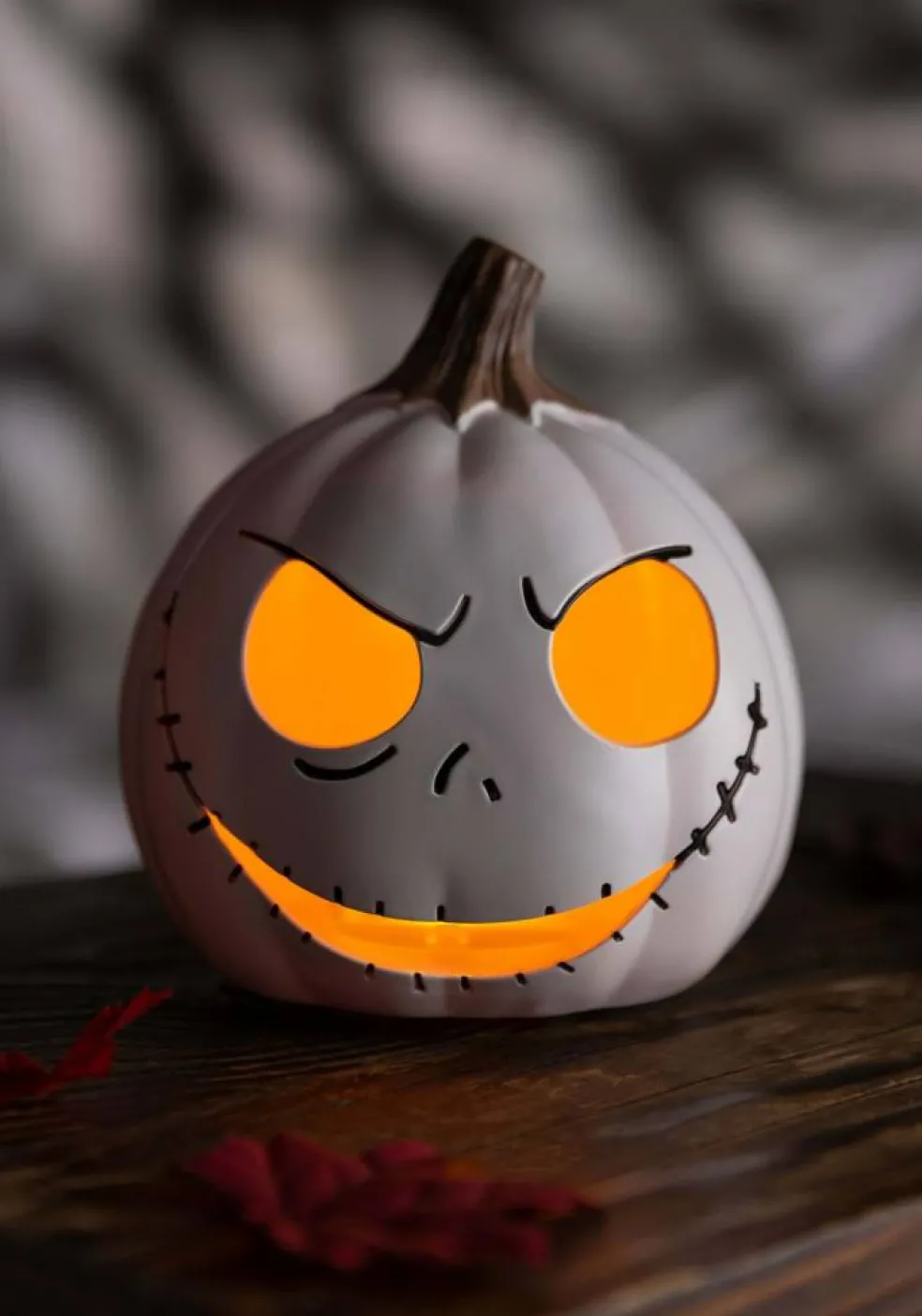 Light Up Jack Skellington 6" Pumpkin Decoration