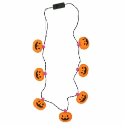 Light-Up Orange Jack-o'-Lantern Necklace by Creatology™