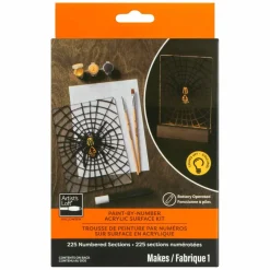 Light Up Spider Paint-by-Number Acrylic Surface Kit by Artist's Loft®