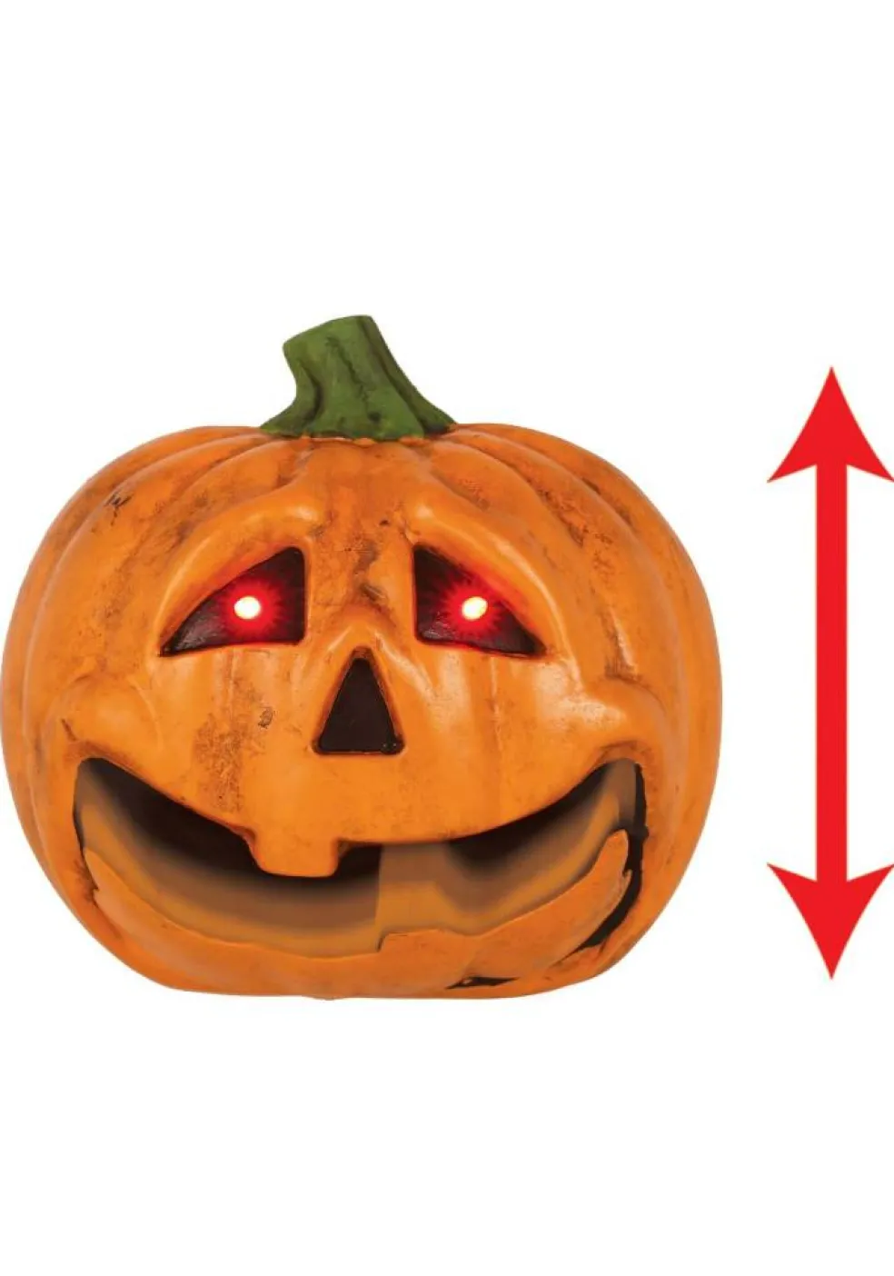 7" Light Up Talking Jack O' Lantern Decoration